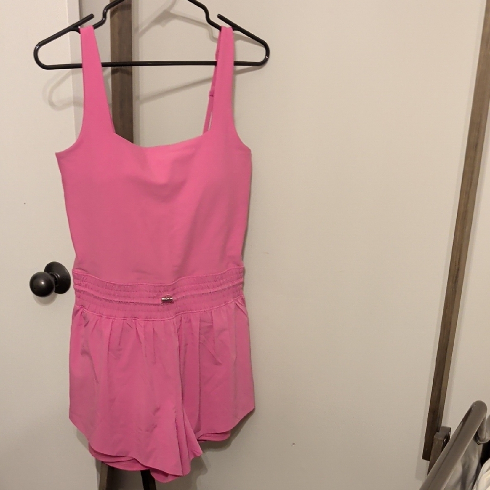 YPB Pink Women's Sleeveless active Romper